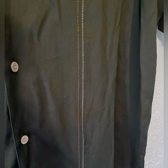 George Short Sleeve Shirt Mens XL 46-48 Business Button Up Casual Green - Picture 2 of 5